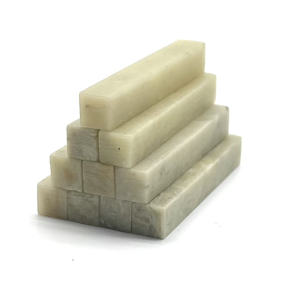 Amazon.co.jp: 大玄堂 青田白石章 【1本】0.6㎝ 青田石 印材